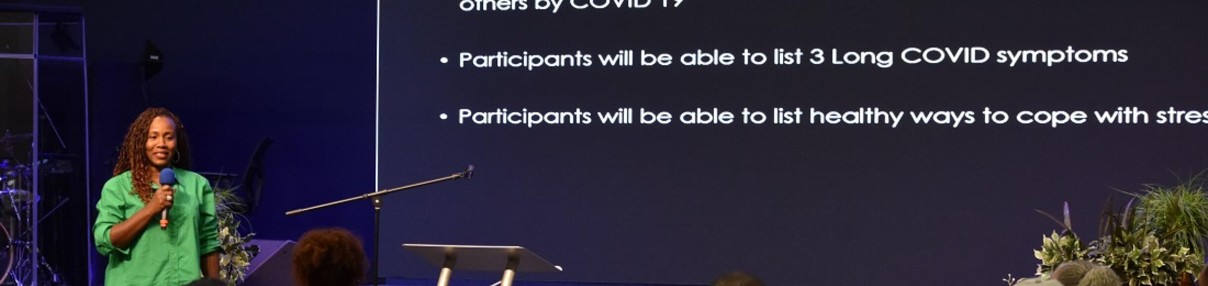 Dr Ijeaku presenting