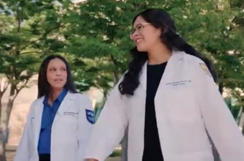 Two students chatting