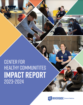 CHC 2024 Impact Report cover page - collage of community engagement