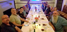 CVCRI participants cvcri group at dinner